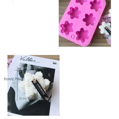 Christmas Snowflake Candle Mold Silicone Candle Mold