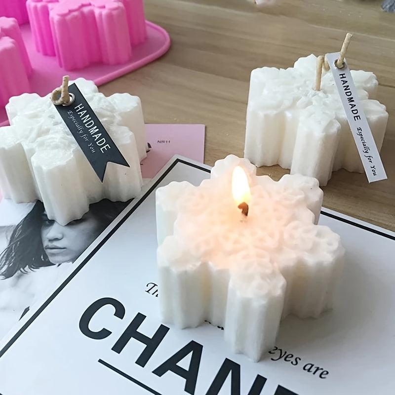 Christmas Snowflake Candle Mold Silicone Candle Mold