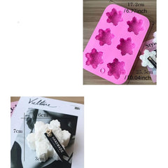 Christmas Snowflake Candle Mold Silicone Candle Mold