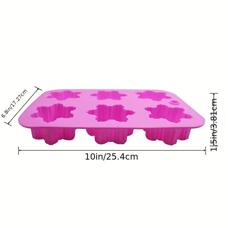 Christmas Snowflake Candle Mold Silicone Candle Mold