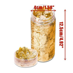Metallic Foil Flakes for Crafts Silver Copper Colors