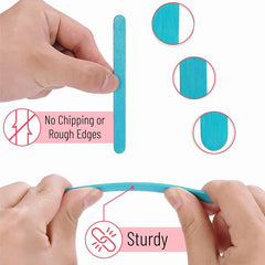 100pcs Colored Popsicle Sticks 4 5 Inch Colorful Craft Sticks