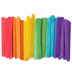 100pcs Colored Popsicle Sticks 4 5 Inch Colorful Craft Sticks