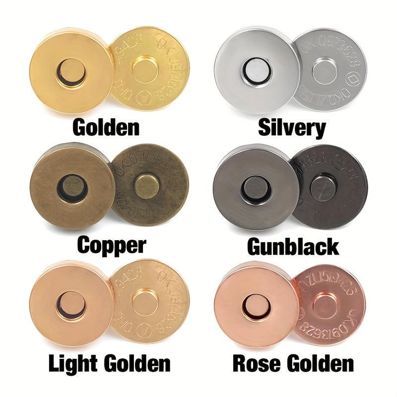 10 12sets 14mm 18mm Magnetic Snap Fasteners Clasps Buttons Handbag Purse