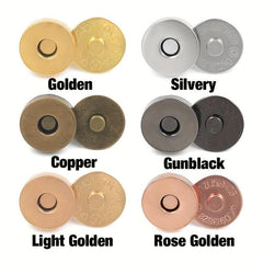 10 12sets 14mm 18mm Magnetic Snap Fasteners Clasps Buttons Handbag Purse