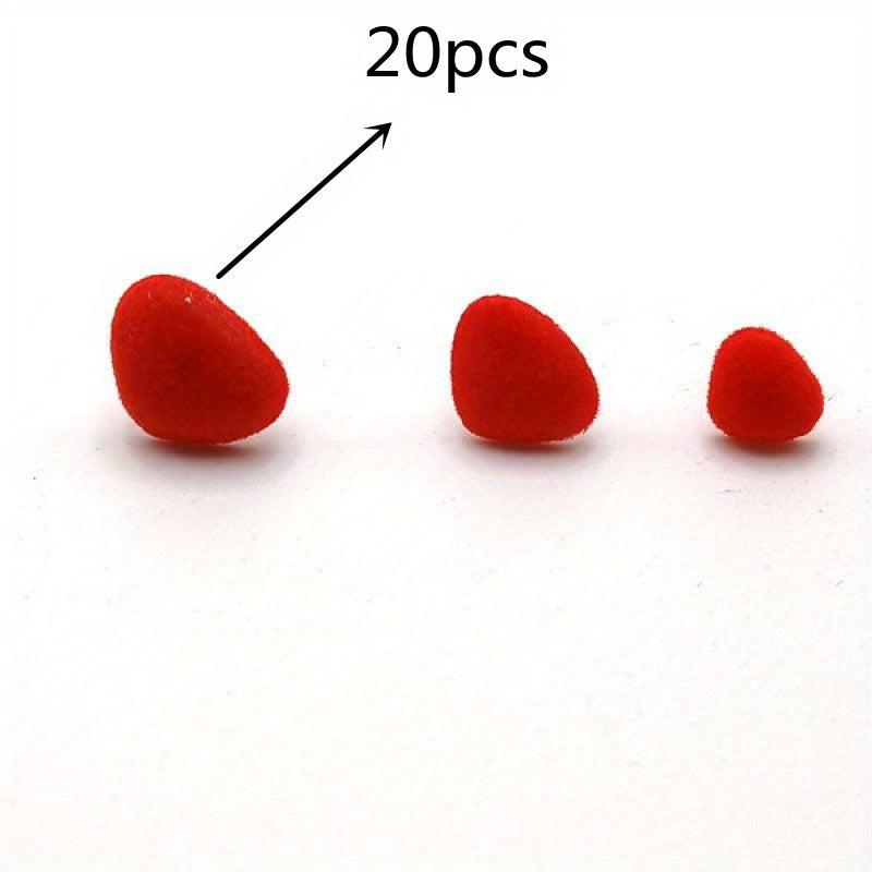 20pcs Triangle Noses Velvet Nose for Doll Craft Bear Plush Toys DIY Making