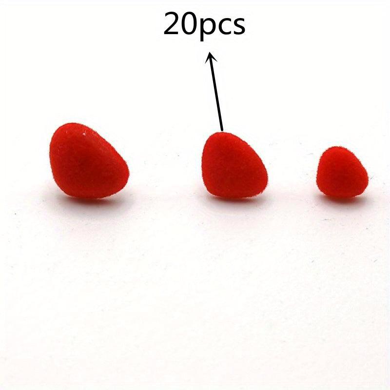 20pcs Triangle Noses Velvet Nose for Doll Craft Bear Plush Toys DIY Making