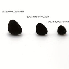 20pcs Triangle Noses Velvet Nose for Doll Craft Bear Plush Toys DIY Making