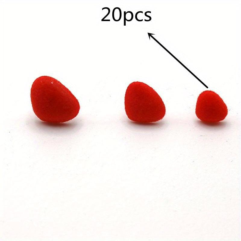 20pcs Triangle Noses Velvet Nose for Doll Craft Bear Plush Toys DIY Making