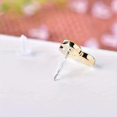 100pcs Plastic Ear Stud Earring Pin Backs Transparent