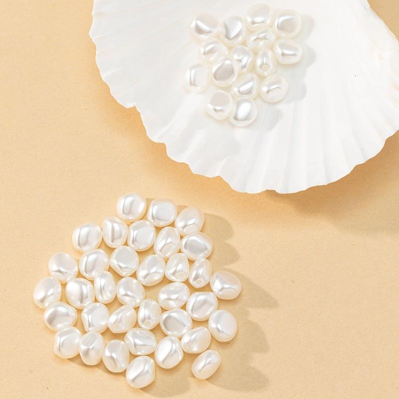 50pcs Faux Pearl Beaded DIY Necklace Bracelet Accessories