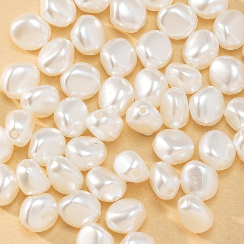 50pcs Faux Pearl Beaded DIY Necklace Bracelet Accessories