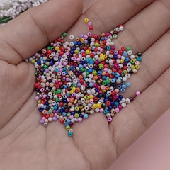 1000pcs 10g Colorful Glass Beads Jewelry Making DIY Supplies