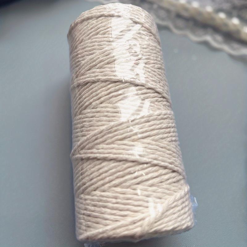 100m Colored Cotton Rope DIY Hand-woven Thick and Thin Cotton Rope