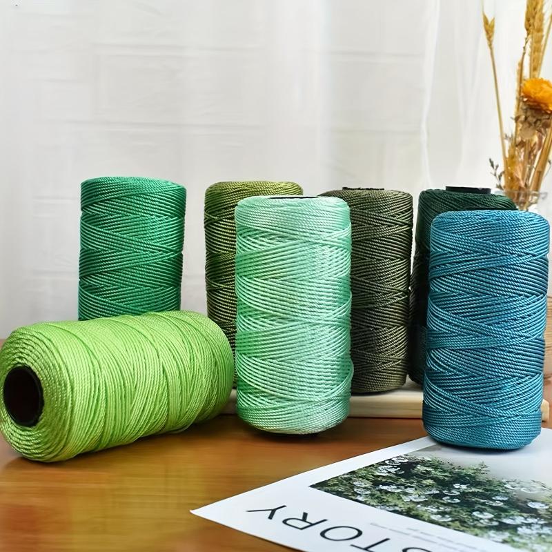 100m Colored Cotton Rope DIY Hand-woven Thick and Thin Cotton Rope