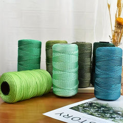 100m Colored Cotton Rope DIY Hand-woven Thick and Thin Cotton Rope