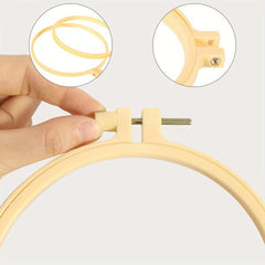 Plastic Embroidery Hoop Set 7-29cm Circle Cross Stitch Hoop