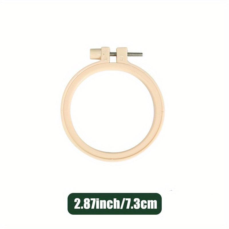 Plastic Embroidery Hoop Set 7-29cm Circle Cross Stitch Hoop