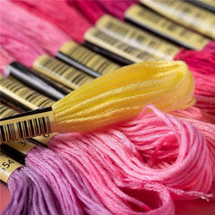 50 Colors Embroidery Thread 8M Cross Stitch Thread Sewing Skeins Kit