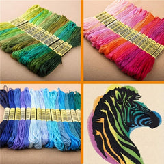 50 Colors Embroidery Thread 8M Cross Stitch Thread Sewing Skeins Kit