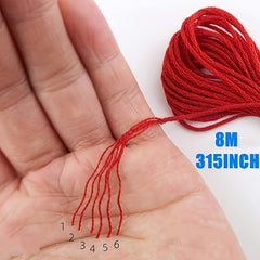 50 Colors Embroidery Thread 8M Cross Stitch Thread Sewing Skeins Kit