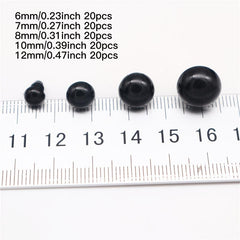 100PCS 6mm 12mm Plastic Safety Eyes DIY Kit