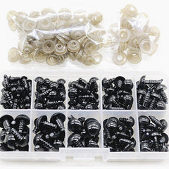 100PCS 6mm 12mm Plastic Safety Eyes DIY Kit