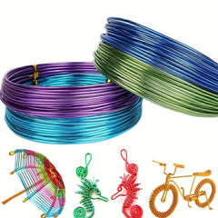 12 Colors Aluminium Wire 1.5mm DIY Soft Bendable Wire Jewelry Making