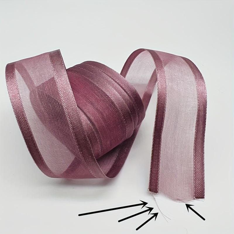5yd 25mm Satin Edge Organza Ribbon Bow Wedding Christmas DIY Gift Wrapping