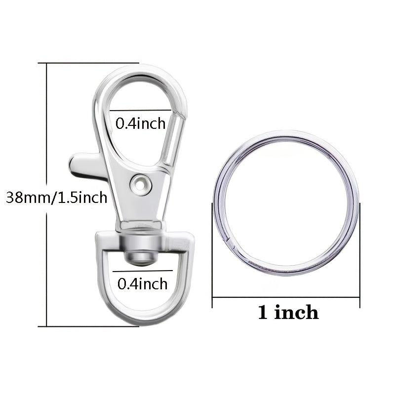 10pcs Metal Keychain Bag Buckle DIY Creative Accessories