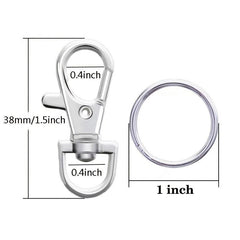 10pcs Metal Keychain Bag Buckle DIY Creative Accessories