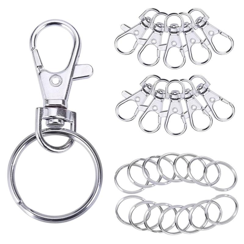 10pcs Metal Keychain Bag Buckle DIY Creative Accessories