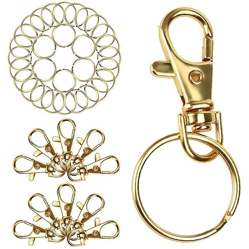 10pcs Metal Keychain Bag Buckle DIY Creative Accessories