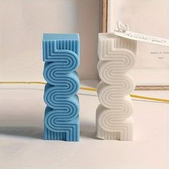 S Geometric Line Candle Mold DIY Soap Silicone Mold Candle Ornament