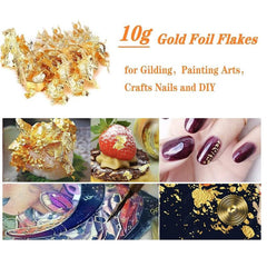 10g Metallic Foil Flakes for Nail Art Painting Crafts Resin Jewelry Making