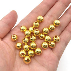 Spacer Beads Smooth Loose Ball Beads 4mm 6mm 8mm