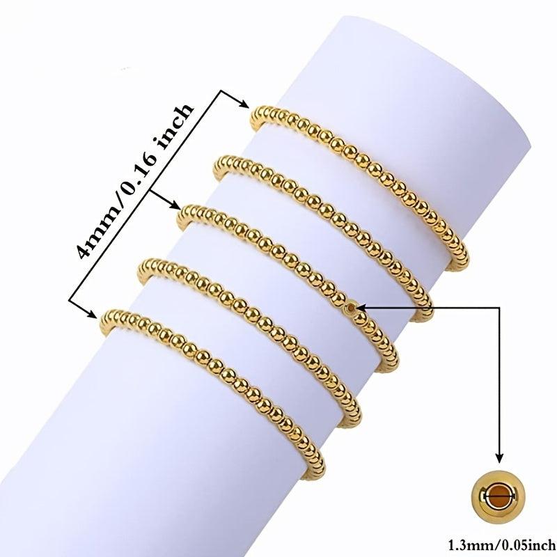 Spacer Beads Smooth Loose Ball Beads 4mm 6mm 8mm