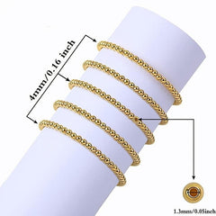 Spacer Beads Smooth Loose Ball Beads 4mm 6mm 8mm