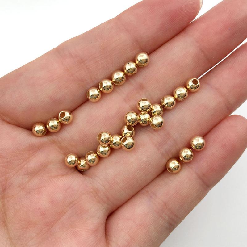 Spacer Beads Smooth Loose Ball Beads 4mm 6mm 8mm