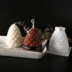 Pine Cone Candle Silicone Mold 3.35inch