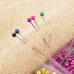100pcs Round Pearl Dressmaking Pins Sewing Pin For Weddings Corsage