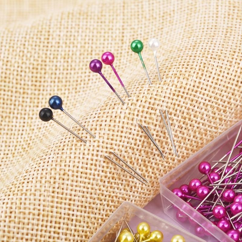 100pcs Round Pearl Dressmaking Pins Sewing Pin For Weddings Corsage