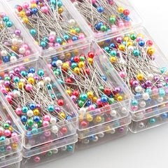 100pcs Round Pearl Dressmaking Pins Sewing Pin For Weddings Corsage