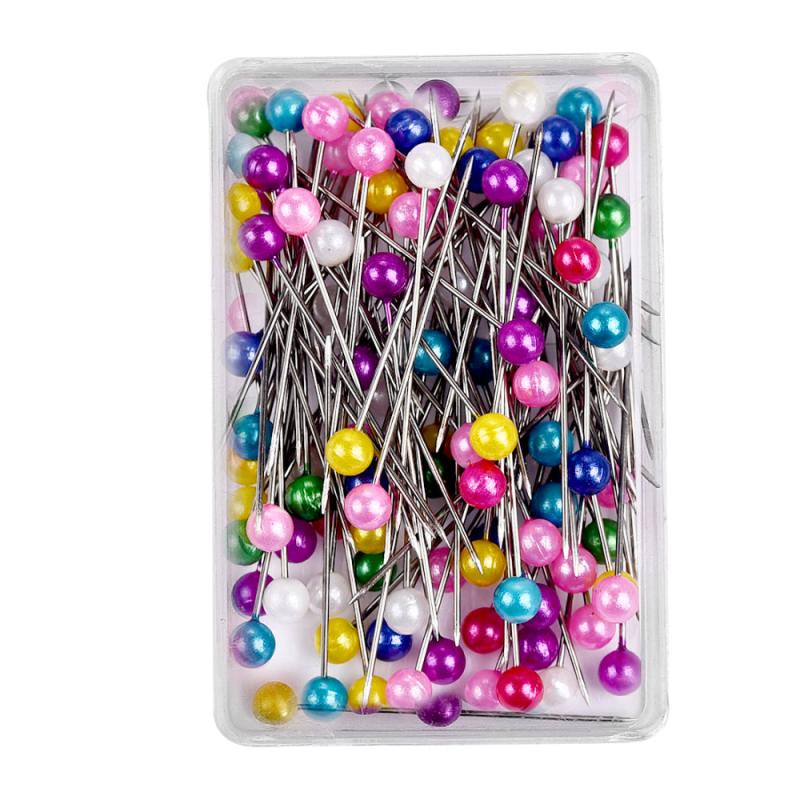 100pcs Round Pearl Dressmaking Pins Sewing Pin For Weddings Corsage