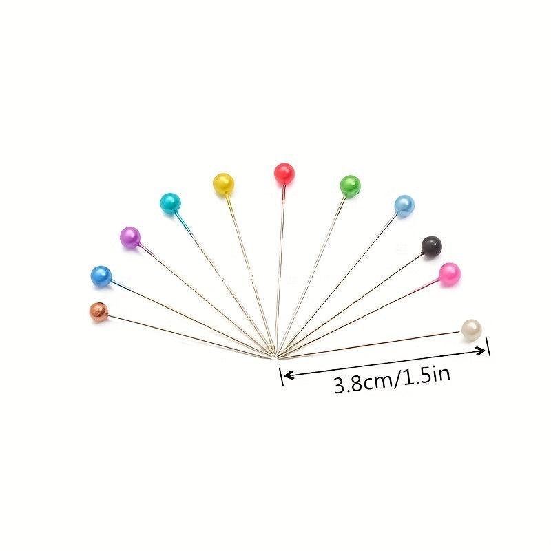 100pcs Round Pearl Dressmaking Pins Sewing Pin For Weddings Corsage
