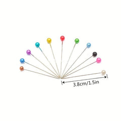 100pcs Round Pearl Dressmaking Pins Sewing Pin For Weddings Corsage