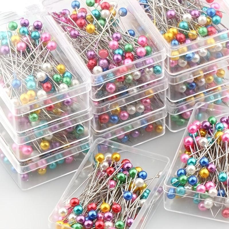 100pcs Round Pearl Dressmaking Pins Sewing Pin For Weddings Corsage