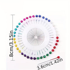 100pcs Round Pearl Dressmaking Pins Sewing Pin For Weddings Corsage
