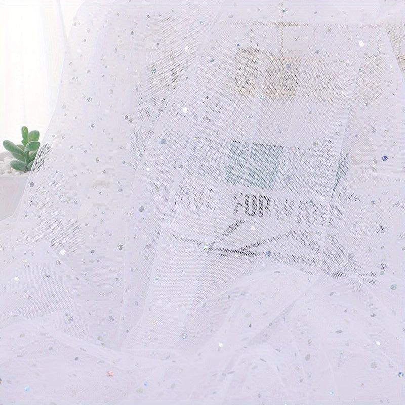 Colorful Laser Mesh Gauze Fabric Belly Dance DIY Fabric