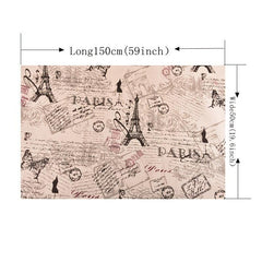 1pc Tower Printed Cotton Linen Fabric For Quilting DIY Sewing
